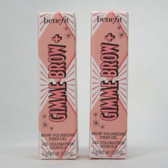 Benefit Gimme Brow+ Brow Volumizing Fiber Gel Warm Deep Brown mini, lot of 2 - Picture 1 of 5